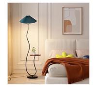 dP3sQ8mXjN Lampes sur pied Lampadaire moderne en forme d'arc doré du milieu siècle avec étagère et abat-jour tissu plissé, base marbre(Green)