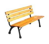 dP3sQ8mXjN Mobilier de Jardin Bancs d'extérieur Style Campagne avec Dossier, 3 Places, adaptés aux terrasses, porches, Parcs, Jardins et Cours(150cm)