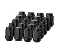 DPAccessories 20 ?crous de roue ? t?te bomb?e noirs 1/2-20 ? extr?mit? ferm?e - Si?ge conique - Hex 3/4" LCB3B2HE-BK04020