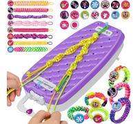 Dpai Friendship Bracelet Making Kit for Girls,DIY Arts and Crafts Toys,Jewelry String Maker Kit,The Best Birthday Gifts Ideas for Girls 6 7 8 9 10 11 12+ Years Old（Purple）