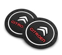 DPBUS 2 Pièces Dessous de Verre pour Porte Gobelets pour Citroen SpaceTourer XS 2016-, sous-Verres D'Insertion Voiture Antidérapants Accessoires D'Intérieur