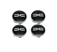 DPBUS 4 Pièces Cache Moyeu Capuchons de Centre pour Dacia Jogger Extreme 2010-2024, Jante Couvercle Moyeux Enjoliveurs de Roue Accessoires Extérieurs Voiture,Black-60MM-A