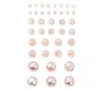 DPCRAFT - Cristaux auto-adhésifs - Crème irisée 40 pcs.
