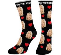 DPDP Chaussette personnalisé photo-Cadeaux personnalisés pour hommes femmes M