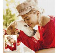 DPDP Diamond Painting Personnalisé Photo - Custom 5D Broderie Diamant Peinture Kit, Full Drill Peintures Photos Arts Mur Décor 50x60 cm