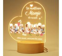 DPDP Lampe Personnalisée Mamie - Idée Cadeau Grand-Mère, Personnalisé pour la Fête des Grands-Mères