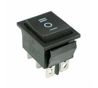 DPDT Interrupteur à bascule 12 V Fonction marche/arrêt Corps rectangulaire Support de montage et borne à souder pour intégration de panneau