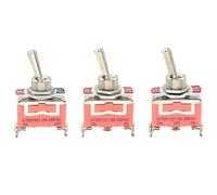 DPDT/SPST interrupteur à bascule 250V 15A 2/3 positions verrouillage marche-arrêt-marche E-TEN 1021 1121 1122 haute puissance 5 pièces(1021S ON OFF)