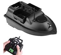 DPDZSW Bateau D'appât RC,Bateau D'appât Télécommandé 500M,Bateau D'appât De Détecteur De Poisson Intelligent,Double Moteur,Charge 2Kg,Croisière Automatique,3 Réservoirs D'appât,12000mah-2battery