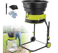 DPDZSW Broyeur De Jardin électrique sans Lame 2 500 W, Broyeur De Feuilles 17:1, Outil Compostage, Capacité De Paillage Maximale Jusqu'à 55 Gallons par Minute, Cordon d'alimentation 30 M
