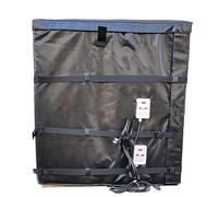 DPDZSW Couverture Chauffante Complète pour IBC,55 Gal 2 300 w Et 275 Gal 4 000 w, Température Réglable 20 à 190 °c, Chaleur Uniforme Et Rapide, Chauffage pour Fût D'huile,275Gallons/1000l