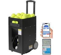 DPDZSW Lanceur De Balles De Tennis Portable, Intelligent Et Automatique, avec Télécommande Et Application, Angle De Lancement Réglable, 50 Balles, pour Débutants Et Entraînements Sportifs en Solo