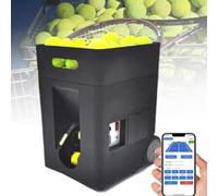 DPDZSW Lanceur De Balles De Tennis Portable, Machine à Balle De Tennis Automatique Intelligent, avec Télécommande Et Application, Angle De Lancement Réglable, pour Entraîneur De Tennis