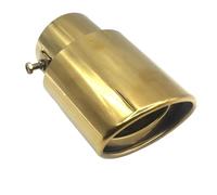 DPEDFVXVMR 63mm Embout Échappement Embout Silencieux D'échappement Universel Rond Chromé en Acier Inoxydable 6.5-3.8 Cm pour Voiture Arrière Embout Silencieux(Straight D)
