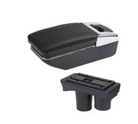 DPEDFVXVMR Coussin Accoudoir Voiture pour C3 C2 Accoudoir De Voiture Boîte De Rangement Intérieur Retrofit Chargement USB Cendrier Accessoires(A Black Line No USB)