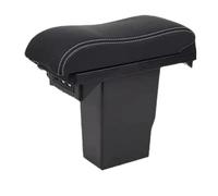 DPEDFVXVMR Coussin Accoudoir Voiture pour Peugeot 2008 2012-2018 Coffre Rangement Voiture avec Chargement USB Pièces Rechange Détails Intérieurs Accoudoir Boîte Accessoires(A Black White 3USB)