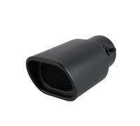 DPEDFVXVMR Embout D'échappement 1 Embout D'échappement en Acier Inoxydable Noir en Forme Cœur Voiture Embout Silencieux(Black-5)