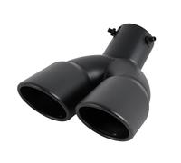 DPEDFVXVMR Embout D'échappement 1 Embout D'échappement en Acier Inoxydable Noir en Forme Cœur Voiture Embout Silencieux(Black-9)