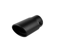 DPEDFVXVMR Embout D'échappement Embout D'échappement Acier Inoxydable Noir Forme Cœur 1 Pièce Embout Silencieux(Black-13)