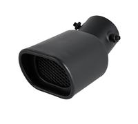 DPEDFVXVMR Embout D'échappement Embout D'échappement Acier Inoxydable Noir Forme Cœur 1 Pièce Embout Silencieux(Black-6)