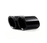 DPEDFVXVMR Embout D'échappement Lot 2 Embouts D'échappement Arrière Titane Noir Modèles pour E90 E92 325 2006-2010 Embout Silencieux(Black with M)