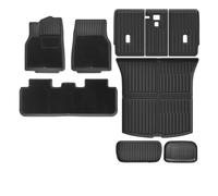 DPEDFVXVMR Tapis sur Mesure Moquette Tapis De Sol RHD TPE avec Doublure Coffre Antidérapante Couverture Complète du Dossier pour Tesla pour Modèle Y pour Juniper 2025 Launch Lot Tapis(DL-FTBM-12PCS)