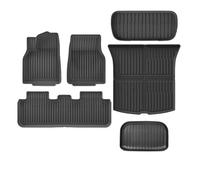 DPEDFVXVMR Tapis sur Mesure Moquette Tapis De Sol RHD TPE avec Doublure Coffre Antidérapante Couverture Complète du Dossier pour Tesla pour Modèle Y pour Juniper 2025 Launch Lot Tapis(SN-FTM-6PCS)