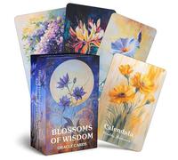 DPEHAKMK Flower Wisdom Oracle Deck, cartes Oracle Plant Spirit pour débutants, aperçu psychologique, oracle de la nature, guérison, croissance, amour Oracle Deck pour guidage spirituel