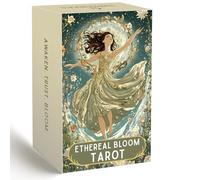 DPEHAKMK Jeu de Tarot Unique, 78 Cartes de Tarot Floral avec Guide, Tarot de sorcière Moderne pour débutants et lecteurs expérimentés, Outil de Divination et de Croissance spirituelle