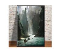 DPFRY Peinture sur Toile Mur Art Peinture Le Seigneur des Anneaux Film Carte Affiche Décoration De La Maison Image Gy101Zp 40X60Cm sans Cadre