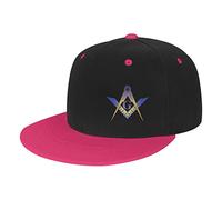 DPgUfPV Casquette de baseball maçonnique pour homme et femme, chapeau de cowboy, chapeau de camionneur, casquette de golf, casquette de papa, chapeau de pêche, blanc, rose, Taille unique