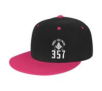 DPgUfPV Chapeau de camionneur maçonnique 357 Casquette de baseball pour homme et femme Chapeau de cowboy Chapeau de golf Dad Casquette de pêche Blanc, rose, Taille unique