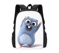 DPgUfPV Grizzy and Anime The Lemmings Sac à dos d'école portable pour sports de plein air Sac de voyage, coloré, 11"x6.3"x17"