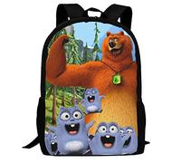 DPgUfPV Grizzy & the Lemming_s Sac à dos pour ordinateur portable, cartable, étudiant, voyage, école, coloré, 11"x6.3"x17"