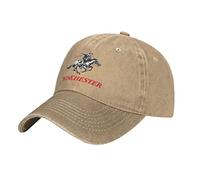 DPgUfPV Winchester Casquette de baseball réglable en coton Chapeau de cowboy tendance pour homme femme, naturel, Taille unique