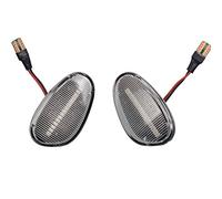 DPIPUBZSZ 2 pièces dynamique côté marqueur clignotant indicateur répéteur lampe for ALFA for ROMEO 145 146 930 155 for SPIDER for GTV 60603161 60603162(Crystal style)