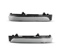 DPIPUBZSZ Clignotant dynamique, indicateur de rétroviseur latéral, 2 pièces, for FOX GOLF POLO GOL Geracao 6/7/8 CROSSFOX UP(Dynamic,Clear lens)