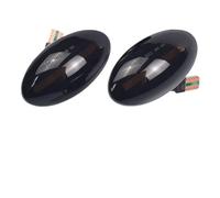 DPIPUBZSZ Clignotants for MINI Cooper R50, R52, R53, 2002 - 2008, jaune ambre, 12V, T10, marqueur latéral, lampe sans erreur, 2 pièces(2PCS Dynamic Smoked)