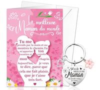 DPKOW Carte de fête des mères, cadeau fete des meres, cadeau de fête des mères, cadeaux pour maman, Tu es la meilleure Maman du monde entier