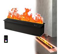 DPLWJPP Cheminée Électrique 3D À Vapeur d'eau Cheminée Décorative avec Insert Humidificateur À Vapeur d'eau avec Flamme Atomiseur 3D Panneau Supérieur Ultra-Fin 70cm