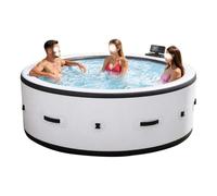 DPLWJPP Spa Gonflable Extérieur Bain À Remous Gonflable 40°C/104°F White
