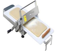 DPLXFPP Laminoir À Pâte Pliable avec Planche À Laminer, Machine Manuelle en Acier Inoxydable, Pâte À Croissants, Épaisseur Réglable 2,5 À 25 Mm, Idéale pour Pâte À Pizza Et À Fondant Maison RS201
