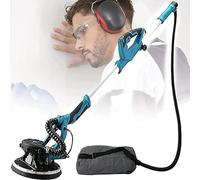 DPLXFPP Ponceuse Murale,1800w Ponceuse Girafe,1000-2100r/Min Vitesses Ajustables Ponceuse Platre, Pliable Manche Girafe Ponceuse avec Dépoussiérage Automatique sous Vide,20PCSsandpaper