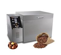 DPLXFPP Torréfacteur Café Commercial - Torréfacteur Grains Café Électrique, Température Réglable 0 À 350 ° Et Minuterie 0 À 99 Minutes, pour TorréfacteurCéréales Arachides Et Les Châtaignes,4000g