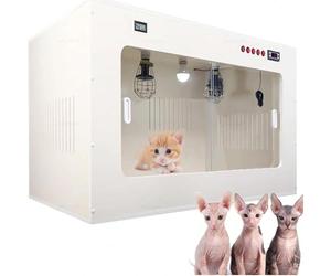 DPLXQPP Couveuse Professionnelle pour Chiot Et Chaton Nouveau-Né,Nurserie avec Thermostat Intelligent,Système d'air Circulé Utilisable en Vétérinaire 60 * 50 * 50cm