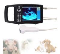 DPLXQPP échographe Vétérinaire Portable,Appareil échographie avec Sondes (M1, M2, M3) pour Diagnostic De Gestation des Porcs,Bovins,Ovins,Chevaux,Chiens & Chats,écran LED 5.6" M2