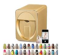 DPLXQPP Imprimante Ongles Automatique Intelligente 3D,10 Secondes Terminée,Machine Peinture Ongles Portable,Prise en Charge WiFi Plus 500 Images,pour Salon Manucure Domicile,B