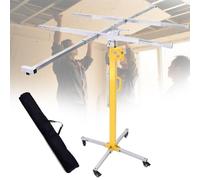 DPLXQPP Lève Plaques De Plâtre 3 en 1 Professionnel,Capacité 50kg,Hauteur Réglable 3-5m,Double Commande Manivelle/Perceuse,Structure Acier Galvanisé 3mm,Pliable pour Rangement Facile,4.5m