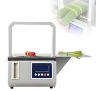 DPLXQPP Machine De Cerclage Frais Automatique 260w,pour Feuilles De Salade,Asperges, Aliments,Vitesse <2s,Design Compact,avec Pédales Gantryframe170*220mm