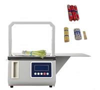 DPLXQPP Machine Emballage Automatique Légumes & Aliments,Cercleuse électrique avec Pédale,3 Formats De Cadre,Idéale Supermarchés Et Commerces De Détail Gantryframe320*170mm